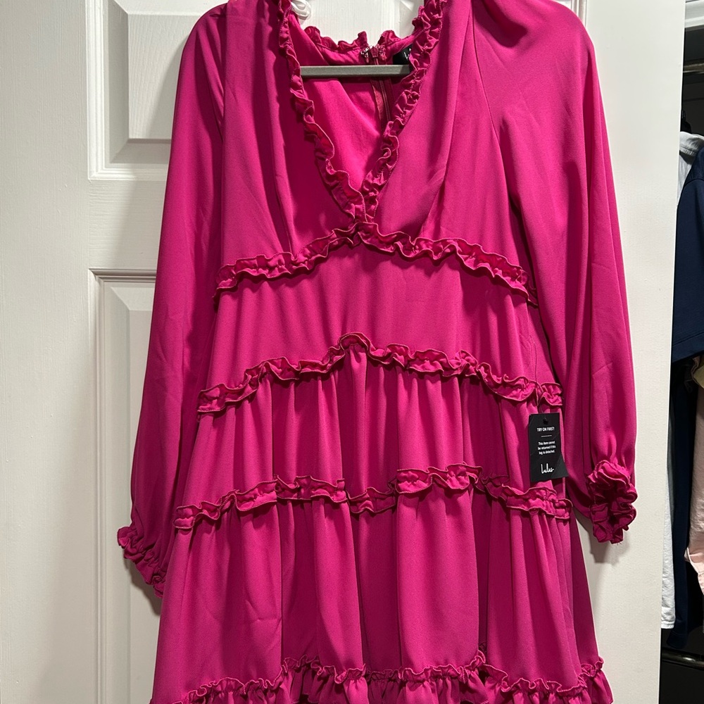 Pink Ruffled Dress